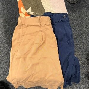 LOFT Tan and Blue Women Skirts